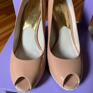 Michael Kors Nude Patent Espadrilles